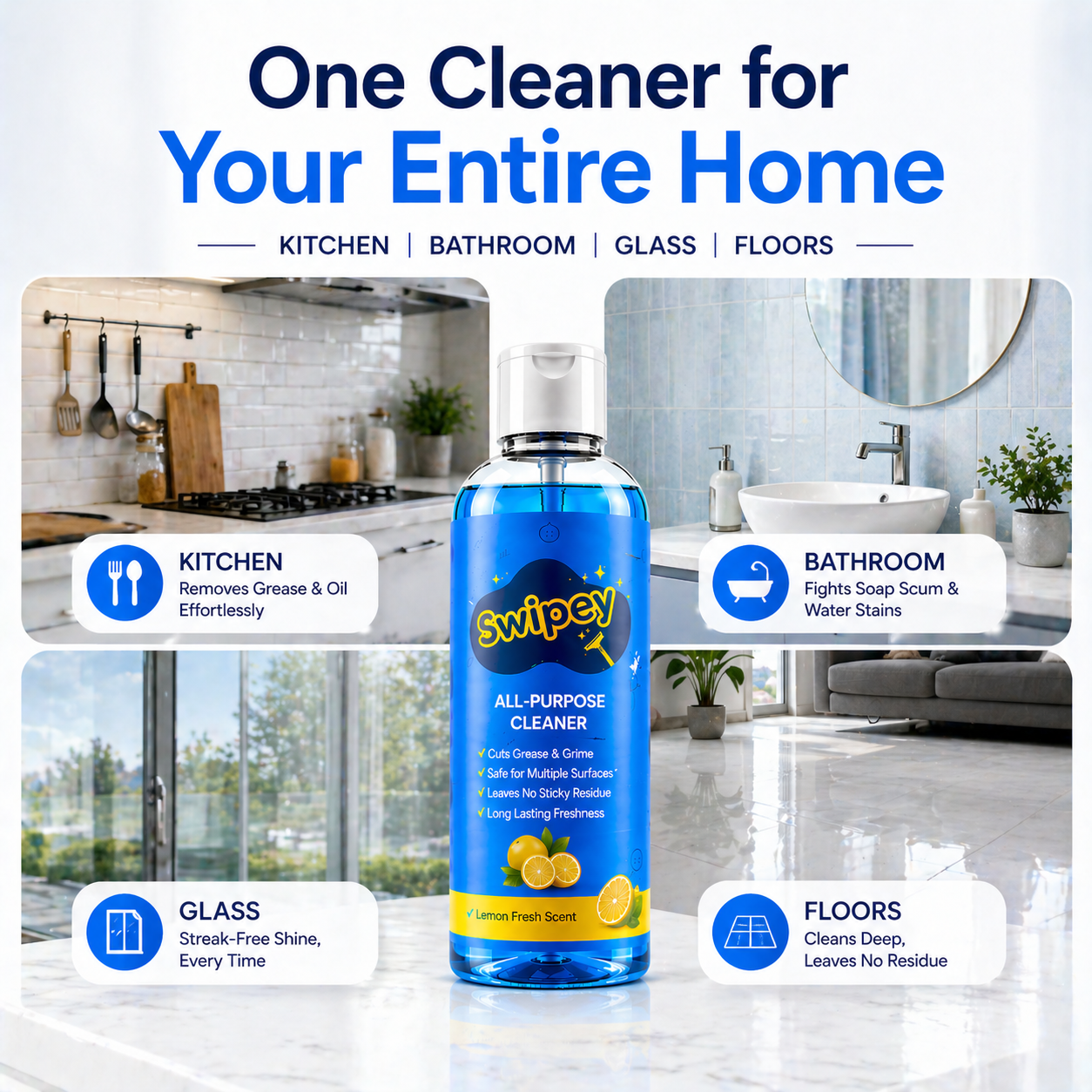 Swipey™ – Multi-Purpose Cleaner (Buy 1 Get 3 FREE)